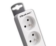 QOLTEC 5 gniazd , 1.8m, biało-szara - 1122516 - zdjęcie 5
